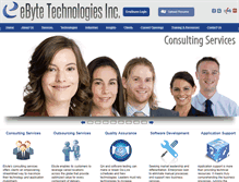 Tablet Screenshot of ebytetechnologies.com